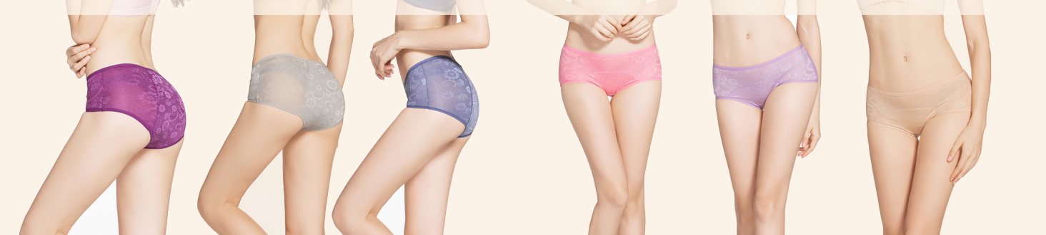 YOYI FASHION jacquard period briefs in multiple colours
